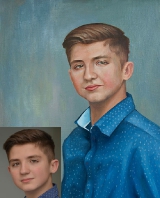 Obraz olejny portretowy Zamów portret w oleju na płótnie._16