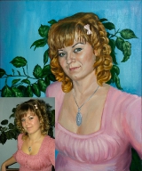 Obraz olejny portretowy Zamów portret w oleju na płótnie._50